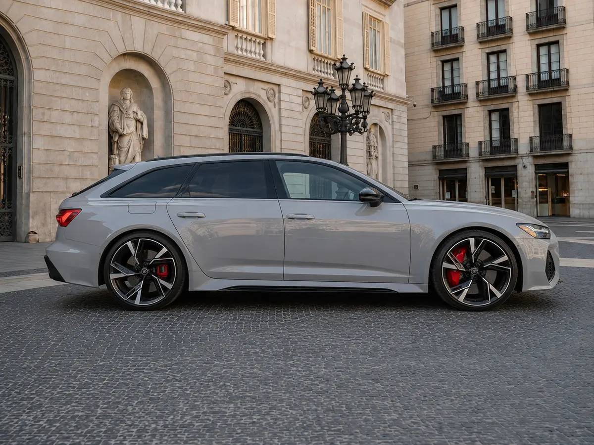 Audi RS6 Dynamic 2023, внешний вид — Rome Luxury Car Rental, Рим. Audi RS6 Dynamic 2023 года соединяет отдачу спорткара с практичностью полноценного…