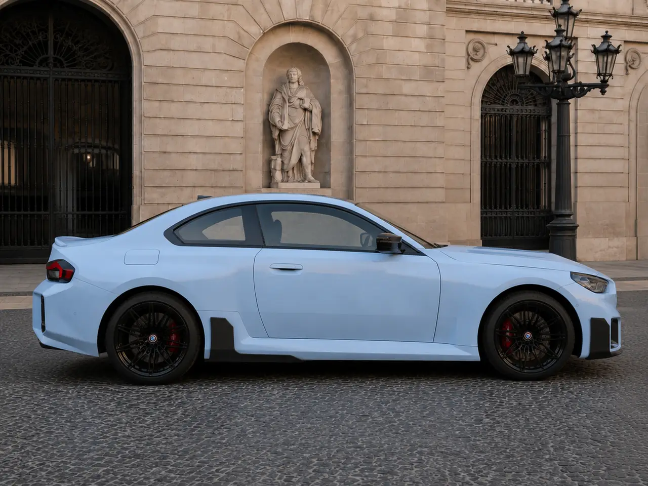 BMW M2 2024, vista posteriore — Rome Luxury Car Rental, Roma. La BMW M2 del 2024 è una coupé sportiva compatta, pensata per chi vuole sentire la strada…