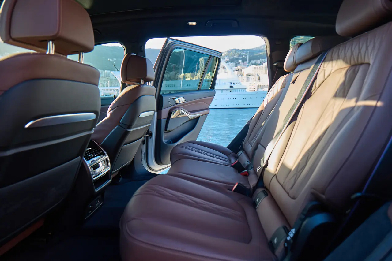 BMW X7 40d M 2024, rear view — Rome Luxury Car Rental, Rome. Seven seats, one seamless Amalfi Coast overnight