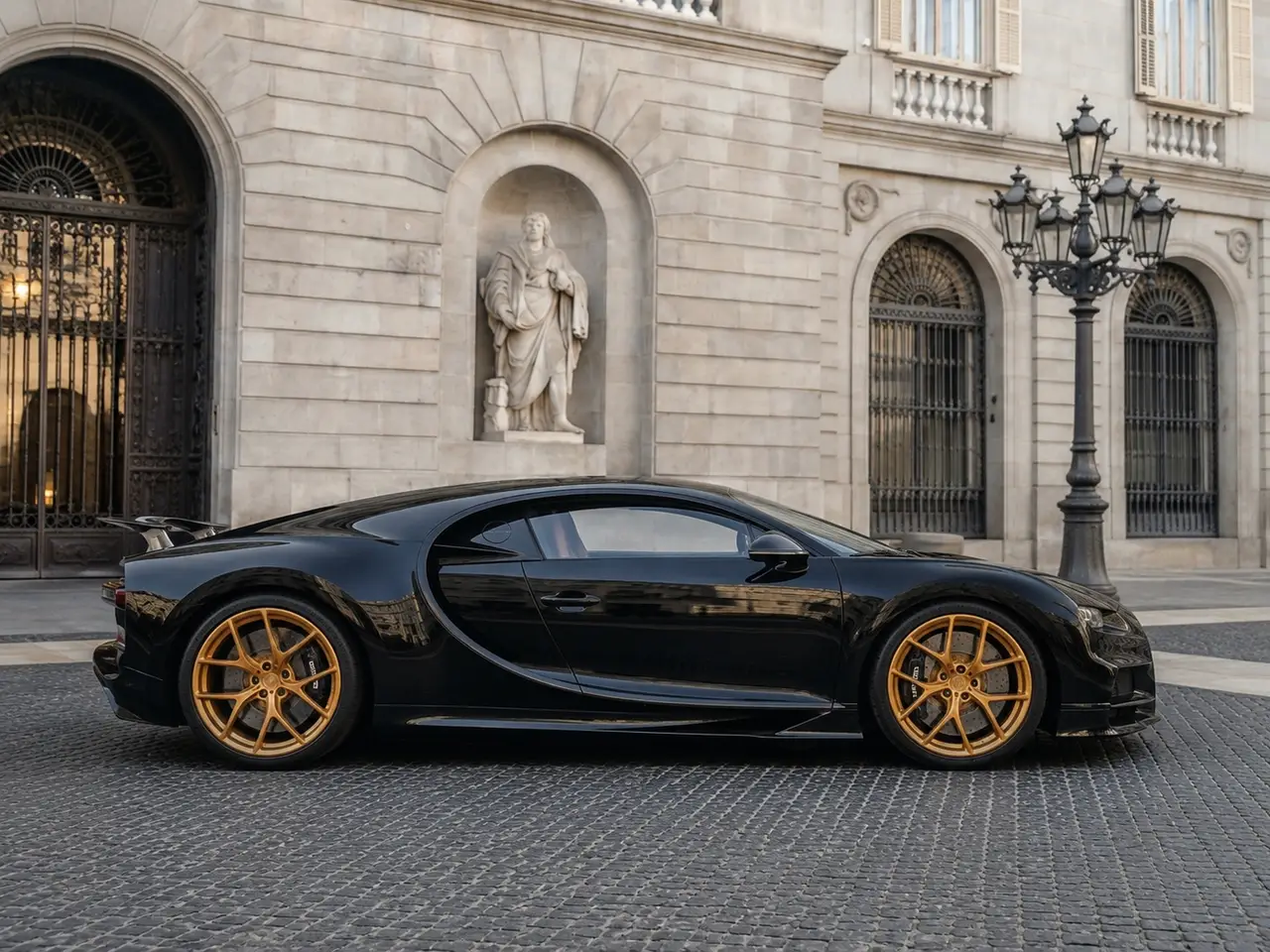 Bugatti Chiron 110 Ani 2019, front view — Rome Luxury Car Rental, Rome. The Bugatti Chiron 110 Ani is a car that needs no introduction — and very few roads…