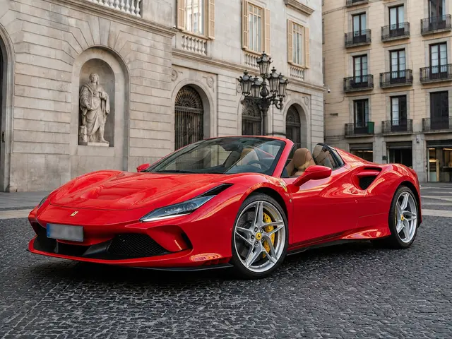 Ferrari F8 Tributo Spider Red 2023 — Rome Luxury Car Rental, Roma