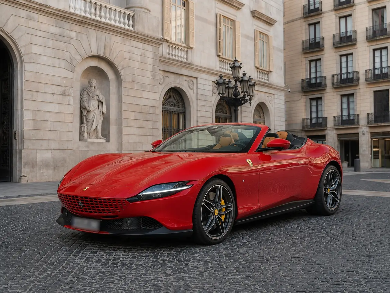 Ferrari Roma Spider 2024 — Rome Luxury Car Rental, Roma. La Ferrari Roma Spider porta in strada un'idea di gran turismo elegante piuttosto che…