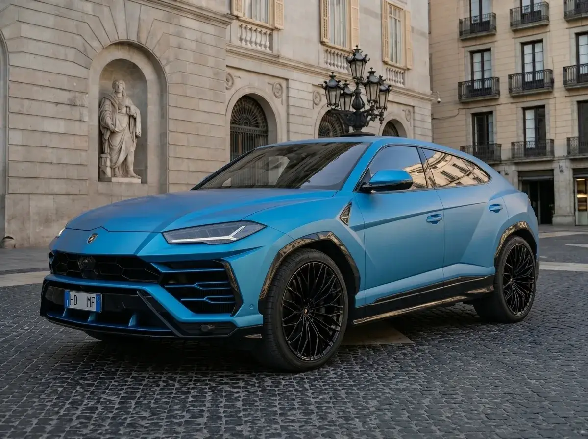 Lamborghini Urus SE 2025, esterno — Rome Luxury Car Rental, Roma. Il Lamborghini Urus SE porta la logica del V12 in un corpo da SUV: 800 CV distribuiti con…