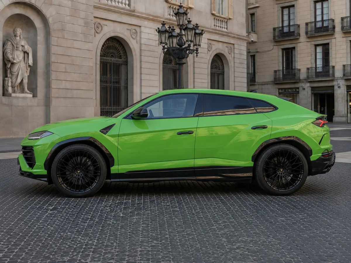 Lamborghini Urus SE 2026, esterno — Rome Luxury Car Rental, Roma. Il Lamborghini Urus SE 2026 porta all'estremo l'idea di SUV sportivo: 800 CV distribuiti…