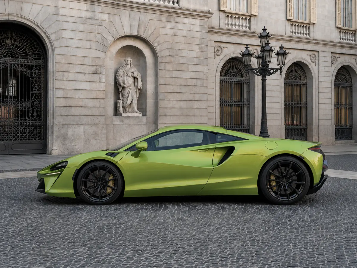 McLaren Artura Spider 2024, внешний вид — Rome Luxury Car Rental, Рим. McLaren Artura Spider — не просто открытый суперкар, а инструмент для тех, кто ценит…
