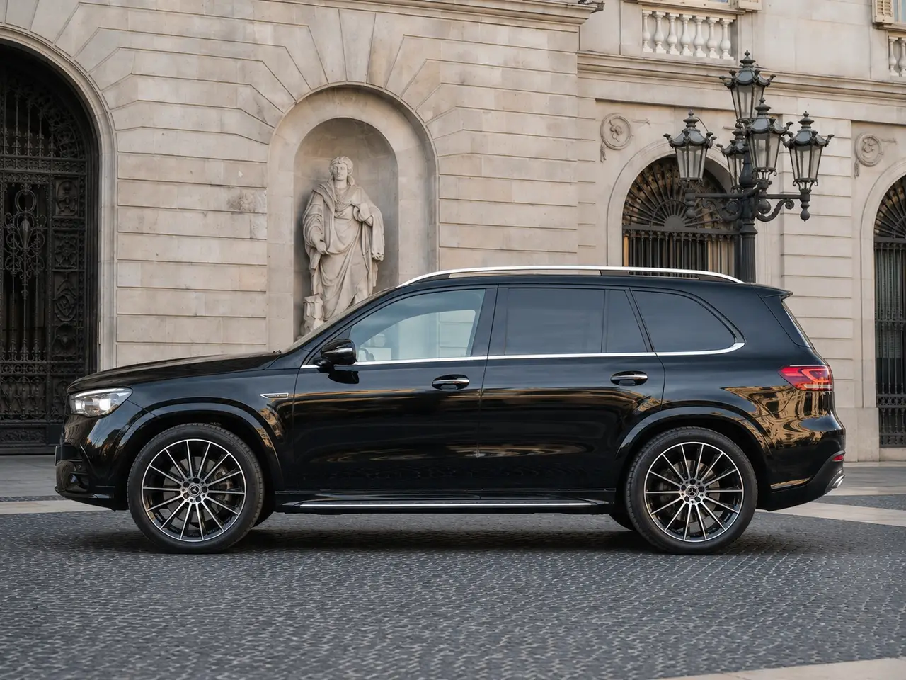 Mercedes Benz GLE 450 AMG 2024, esterno — Rome Luxury Car Rental, Roma. Il Mercedes Benz GLE 450 AMG 2024 è un SUV che unisce la sportività tipica della sigla…