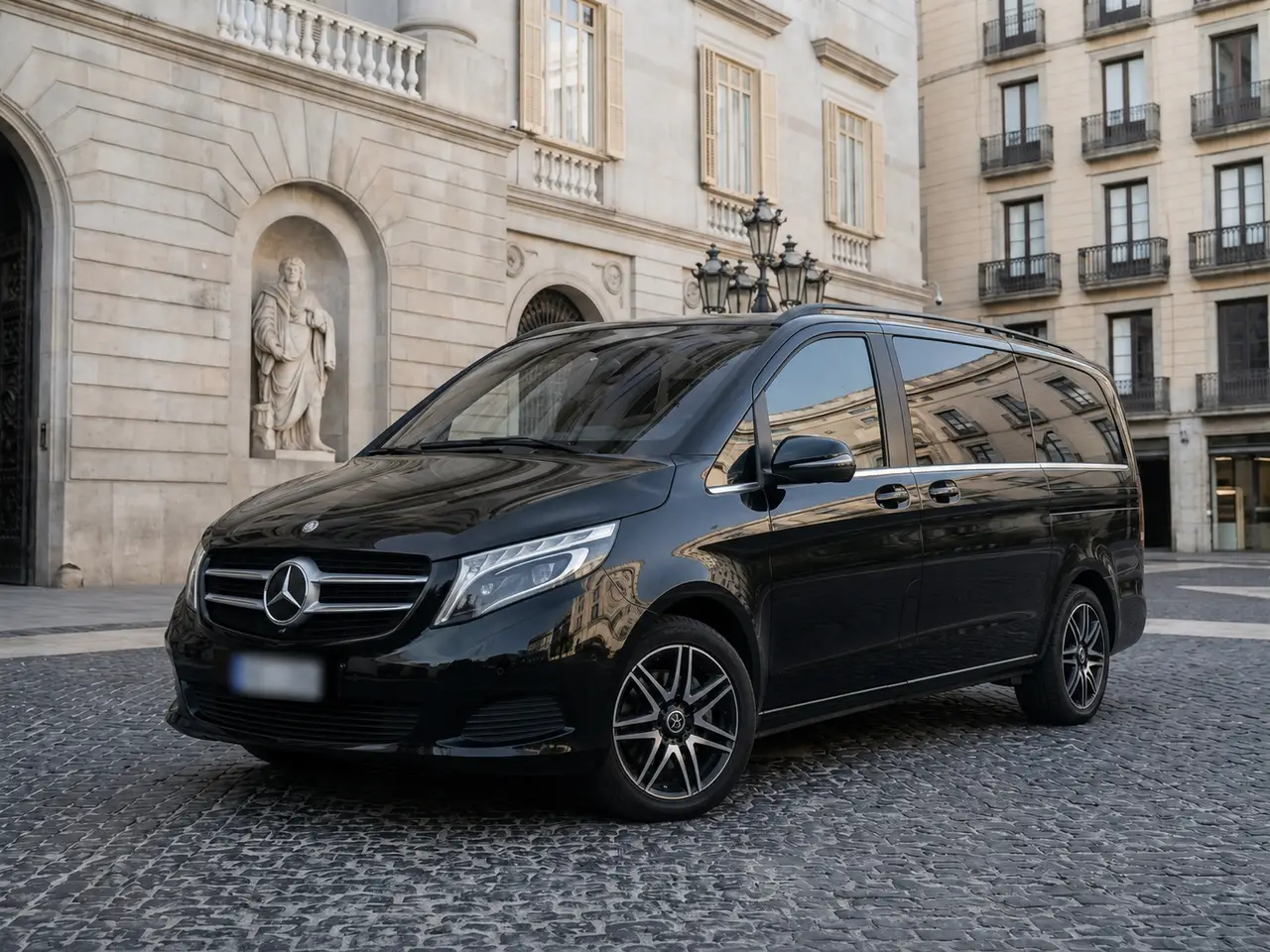 Mercedes Benz V300 8 seats 2025 — Rome Luxury Car Rental, Roma. Il Mercedes Benz V300 del 2025 è pensato per chi deve muovere un gruppo numeroso senza…