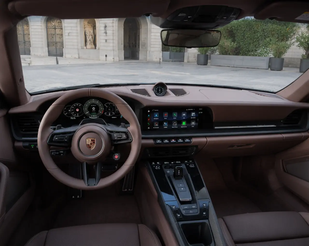 Porsche 911 992 Carrera Turbo S Cabrio 2026, interior — Rome Luxury Car Rental, Rome. The 2026 Porsche 911 992 Carrera Turbo S Cabrio is one of the most complete open-top…