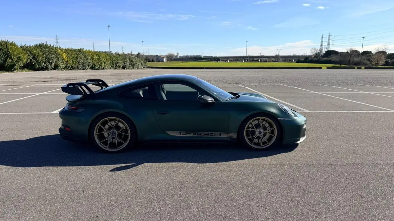 Porsche 911 GT3 2026, exterior — Rome Luxury Car Rental, Rome. The 2026 Porsche 911 GT3 is built for drivers who want the mechanical honesty of a…