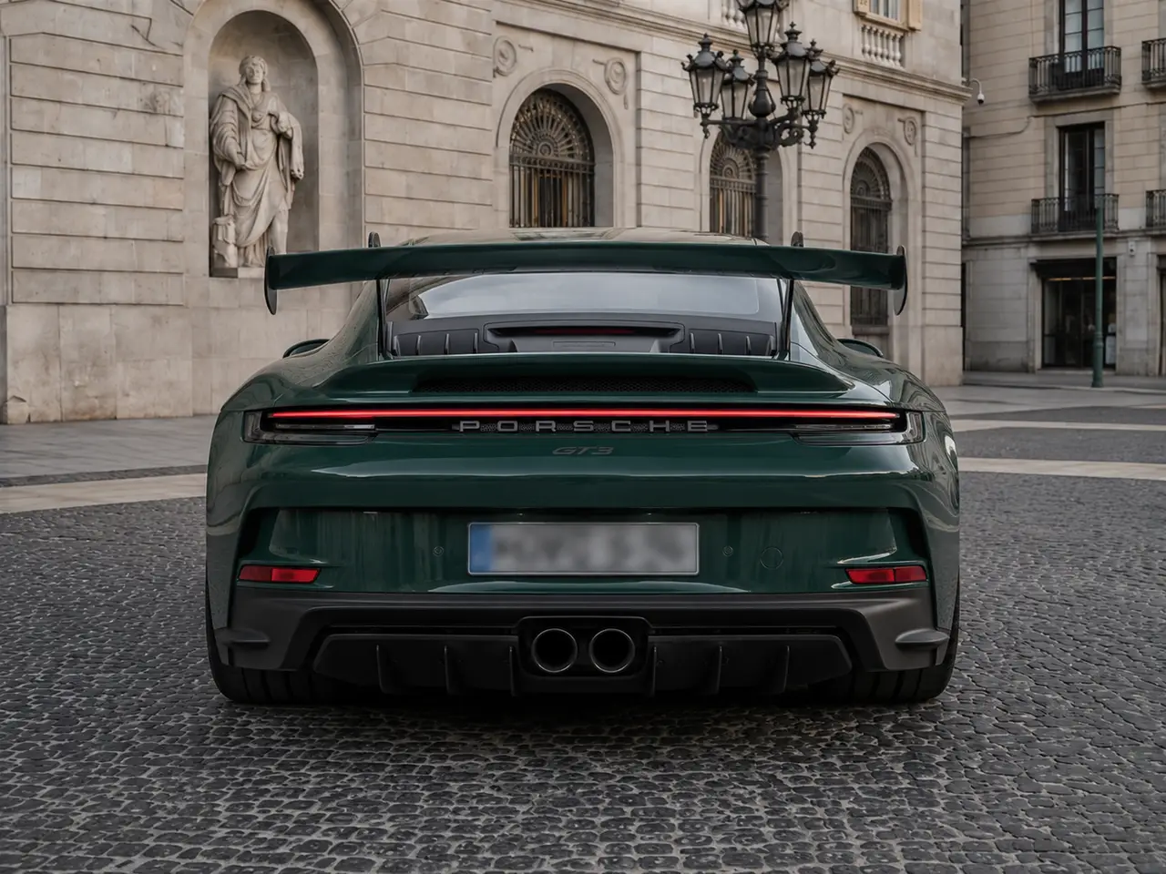 Porsche 911 GT3 2026, rear view — Rome Luxury Car Rental, Rome. The 2026 Porsche 911 GT3 is built for drivers who want the mechanical honesty of a…
