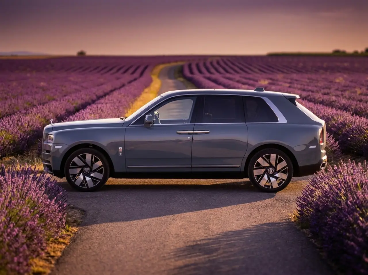 Rolls-Royce Cullinan 2025, esterno — Rome Luxury Car Rental, Roma. La Rolls-Royce Cullinan 2025 porta nel segmento SUV di lusso un carattere che resta…