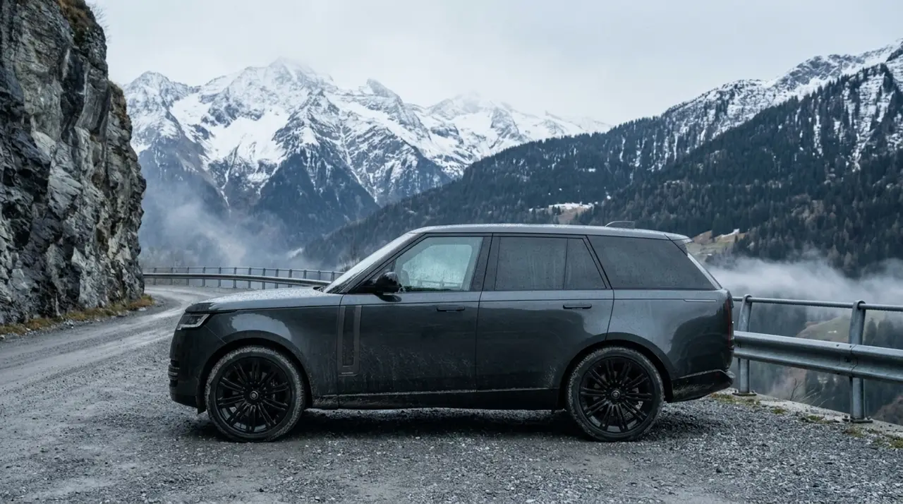 Rover Range Rover Autobiography P530 2026, esterno — Rome Luxury Car Rental, Roma. Il Range Rover Autobiography P530 del 2026 porta in strada 530 cavalli distribuiti su una…