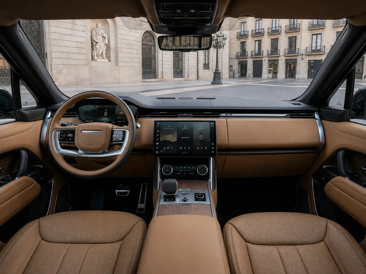 Rover Range Rover Autobiography P530 2026, салон — Rome Luxury Car Rental, Рим. 2026 Range Rover Autobiography P530 — это внедорожник для тех, кто хочет проехать по Риму…